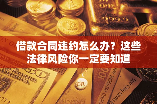 济南借款合同违约怎么办？这些法律风险你一定要知道
