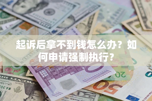 济南起诉后拿不到钱怎么办？如何申请强制执行？