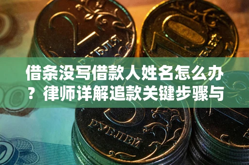 济南借条没写借款人姓名怎么办？律师详解追款关键步骤与证据链构建