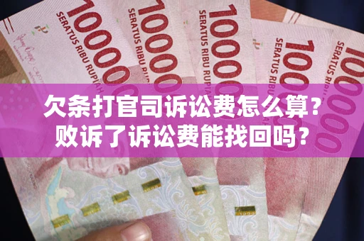 济南欠条打官司诉讼费怎么算？败诉了诉讼费能找回吗？