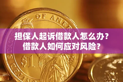 济南担保人起诉借款人怎么办？借款人如何应对风险？