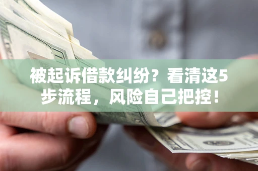 济南被起诉借款纠纷？看清这5步流程，风险自己把控！