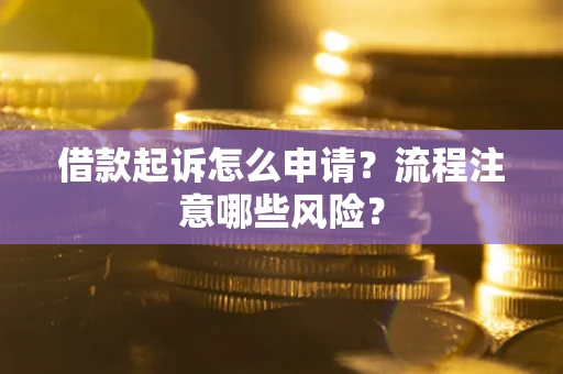济南借款起诉怎么申请？流程注意哪些风险？