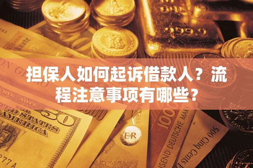 济南担保人如何起诉借款人？流程注意事项有哪些？